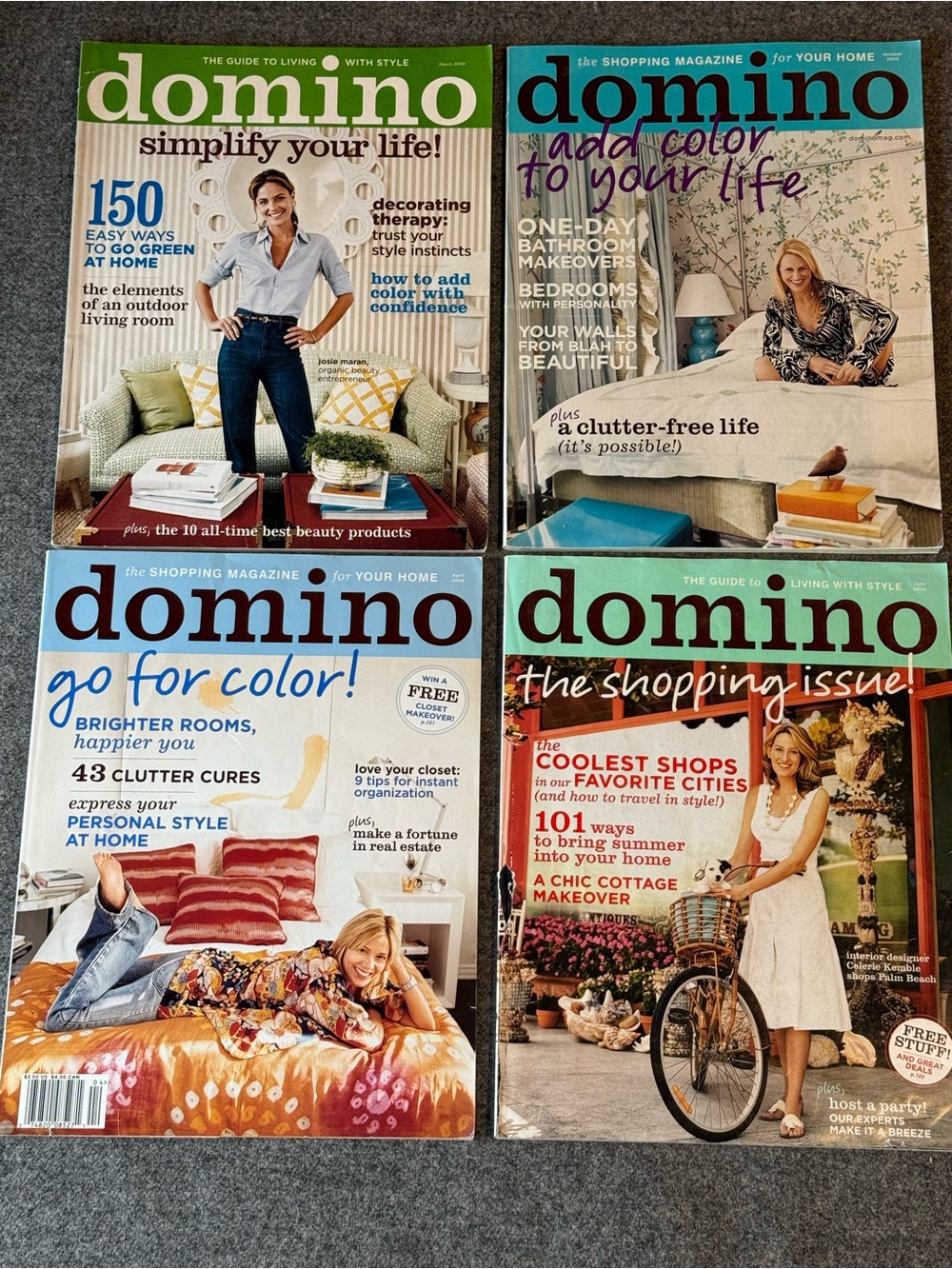 Domino magazine assorted lot of 4
